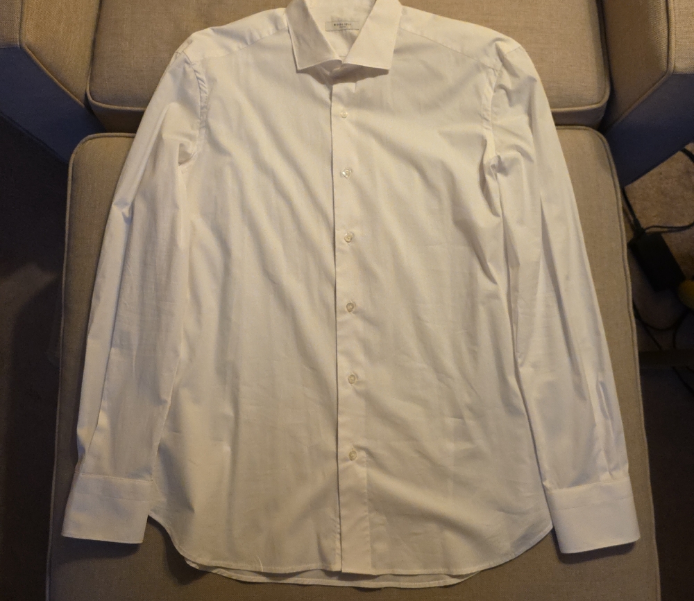 Boglioli Elegant White Poplin Dress Shirt